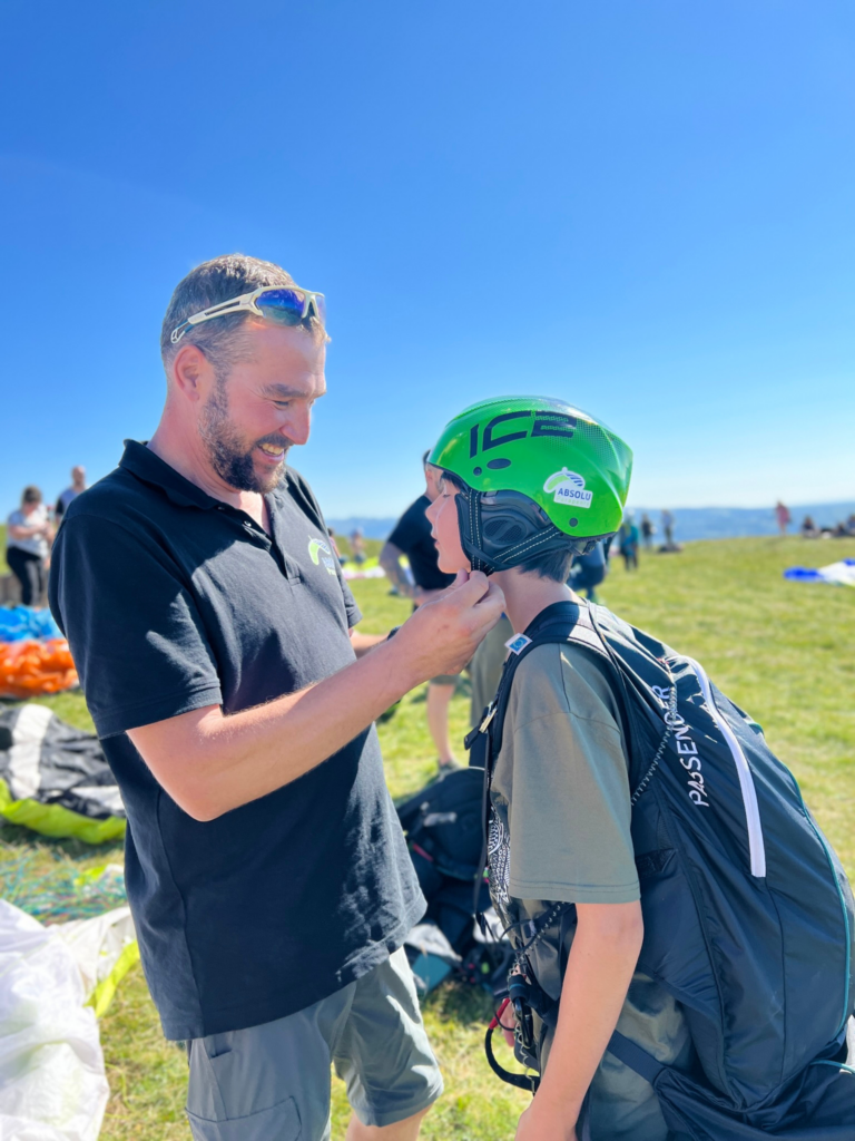 Photo prise par l'agence de communication de Clermont-ferrand Studio Hello pour son client Absolu Parapente