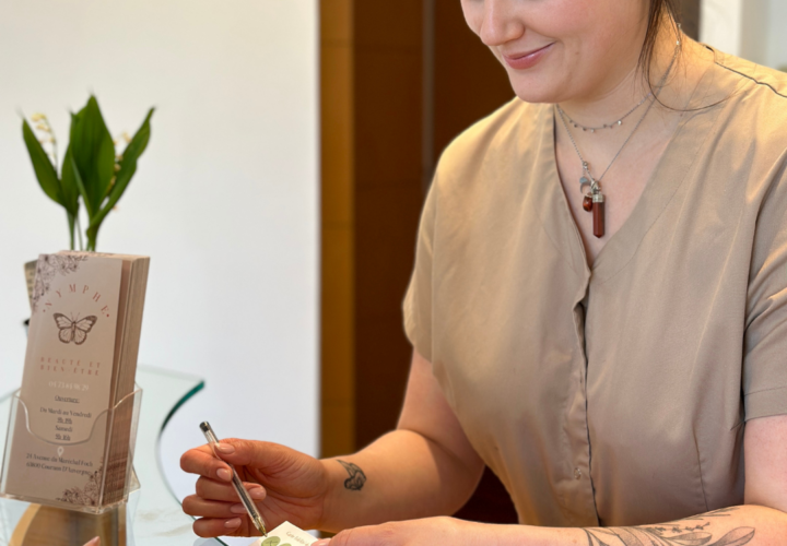 Photo prise par l'agence de communication social media de Clermont-ferrand Studio Hello pour son client Nymphe Institut